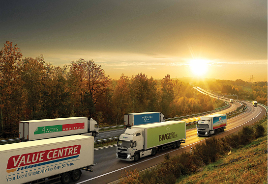 Valuecentre and BWg trucks on road